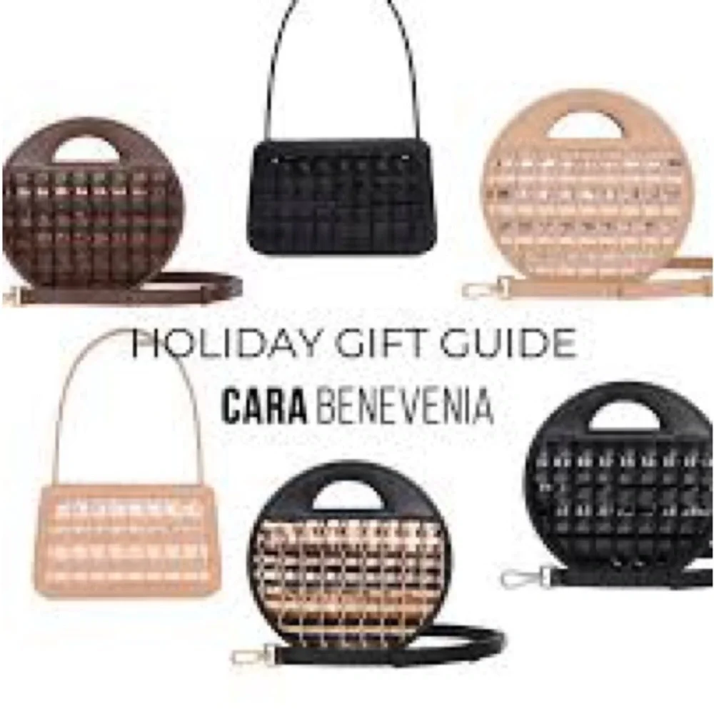 Like New CARA BENEVENIA Baguette Cappuccino Shoulder Bag